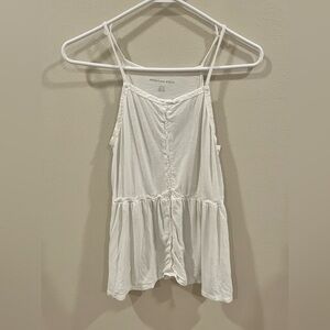 American Eagle Off White Tank Top Size Small